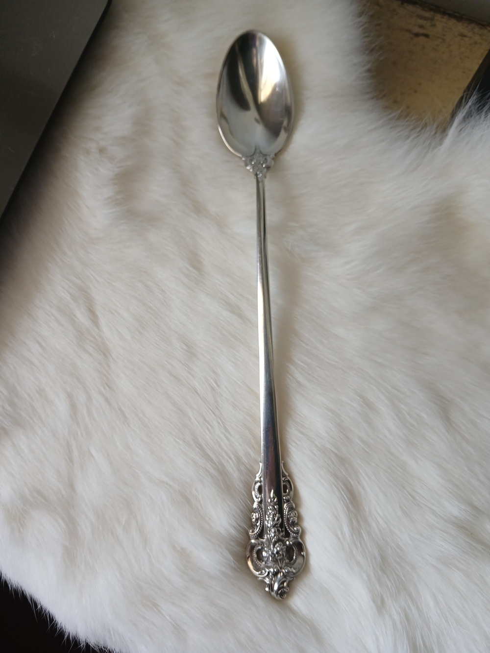 Wallace Grande Baroque .925 Sterling Silver Long Spoon